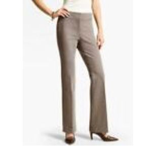 ‼️Reduced Price!‼️NWT Talbots Taupe Ponte Flare Pants Size 6